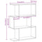 vidaXL Bookcase Grey 70 x 14 x 97cm Engineered wood