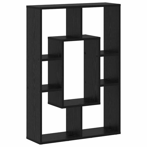 vidaXL Bookcase Black oak 63 x 20 x 90 cm Engineered wood