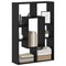 vidaXL Bookcase Black oak 63 x 20 x 90 cm Engineered wood