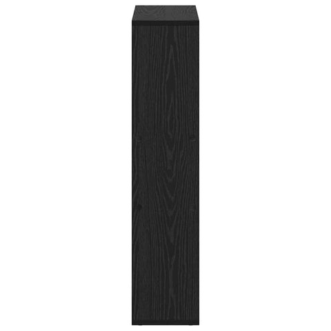 vidaXL Bookcase Black oak 63 x 20 x 90 cm Engineered wood