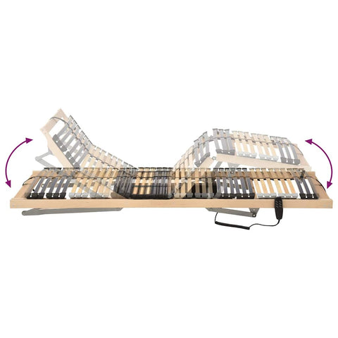 vidaXL Electric Slatted Bed Base – 39 Slats, 7 Zones, 100 x 190 cm