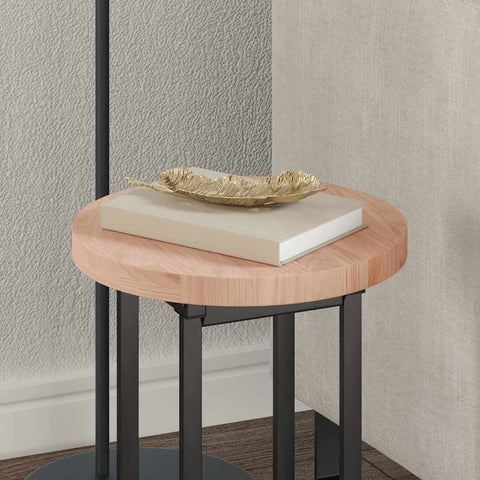 vidaXL Table Top Other Light brown Ø 30 x 2.5 cm Solid oak wood
