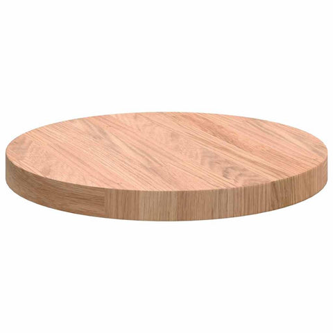 vidaXL Table Top Other Light brown Ø 30 x 2.5 cm Solid oak wood