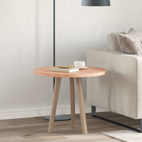 vidaXL Table Top Other Light brown Ø 60 x 2.5 cm Solid oak wood