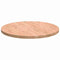 vidaXL Table Top Other Light brown Ø 60 x 2.5 cm Solid oak wood