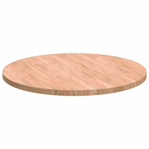 vidaXL Table Top Other Light brown Ø 70 x 2.5 cm Solid oak wood