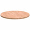 vidaXL Table Top Other Light brown Ø 70 x 2.5 cm Solid oak wood