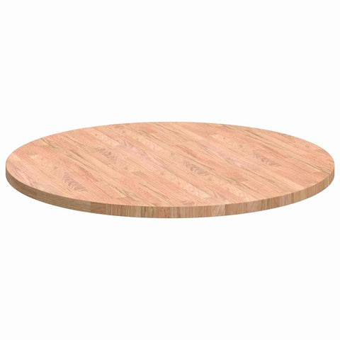 vidaXL Table Top Light brown Ø 80 x 2.5 cm Solid oak wood