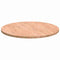 vidaXL Table Top Light brown Ø 80 x 2.5 cm Solid oak wood