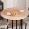 vidaXL Table Top Light brown Ø 90 x 2.5 cm Solid oak wood