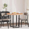 vidaXL Table Top Light brown Ø 90 x 2.5 cm Solid oak wood