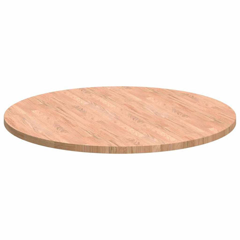 vidaXL Table Top Light brown Ø 90 x 2.5 cm Solid oak wood