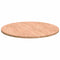 vidaXL Table Top Light brown Ø 90 x 2.5 cm Solid oak wood
