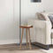 vidaXL Table Top Dark brown Ø 30 x 2.5 cm Solid oak wood