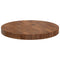 vidaXL Table Top Dark brown Ø 30 x 2.5 cm Solid oak wood