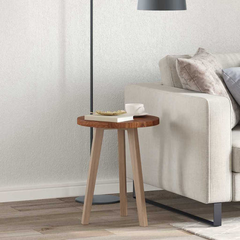 vidaXL Table Top Other Dark brown Ø 40 x 2.5 cm Solid oak wood