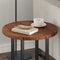 vidaXL Table Top Other Dark brown Ø 50 x 2.5 cm Solid oak wood