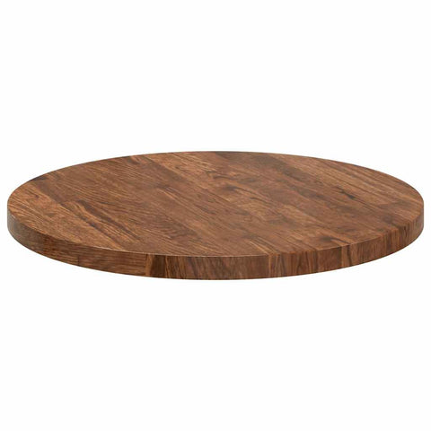 vidaXL Table Top Other Dark brown Ø 50 x 2.5 cm Solid oak wood
