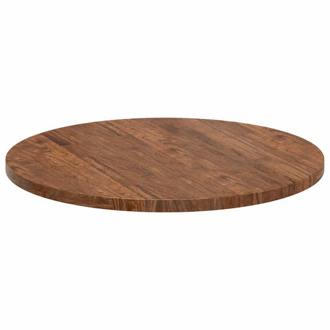 vidaXL Table Top Other Dark brown Ø 70 x 2.5 cm Solid oak wood