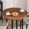 vidaXL Table Top Dark brown Ø 80 x 2.5 cm Solid oak wood