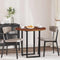 vidaXL Table Top Dark brown Ø 80 x 2.5 cm Solid oak wood