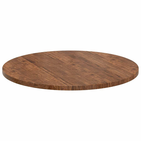 vidaXL Table Top Dark brown Ø 80 x 2.5 cm Solid oak wood