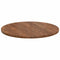 vidaXL Table Top Dark brown Ø 80 x 2.5 cm Solid oak wood