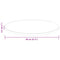 vidaXL Table Top Dark brown Ø 80 x 2.5 cm Solid oak wood