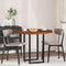 vidaXL Table Top Other Dark brown Ø 90 x 2.5 cm Solid oak wood
