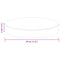 vidaXL Table Top Other Light brown Ø 30 x 4 cm Solid oak wood