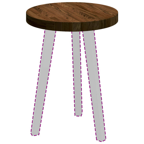 vidaXL Table Top Light brown Ø 40 x 4 cm Solid oak wood