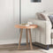 vidaXL Table Top Other Light brown Ø 50 x 4 cm Solid oak wood