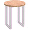 vidaXL Table Top Other Light brown Ø 70 x 4 cm Solid oak wood
