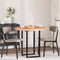 vidaXL Table Top Other Light brown Ø 80 x 4 cm Solid oak wood