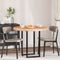 vidaXL Table Top Other Light brown Ø 90 x 4 cm Solid oak wood