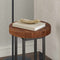 vidaXL Table Top Dark brown Ø 30 x 4 cm Solid oak wood