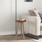 vidaXL Table Top Dark brown Ø 30 x 4 cm Solid oak wood