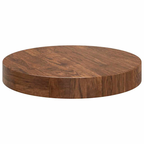 vidaXL Table Top Dark brown Ø 30 x 4 cm Solid oak wood
