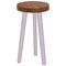 vidaXL Table Top Dark brown Ø 30 x 4 cm Solid oak wood