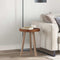 vidaXL Table Top Dark brown Ø 40 x 4 cm Solid oak wood