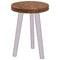 vidaXL Table Top Dark brown Ø 40 x 4 cm Solid oak wood