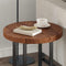 vidaXL Table Top Other Dark brown Ø 50 x 4 cm Solid oak wood
