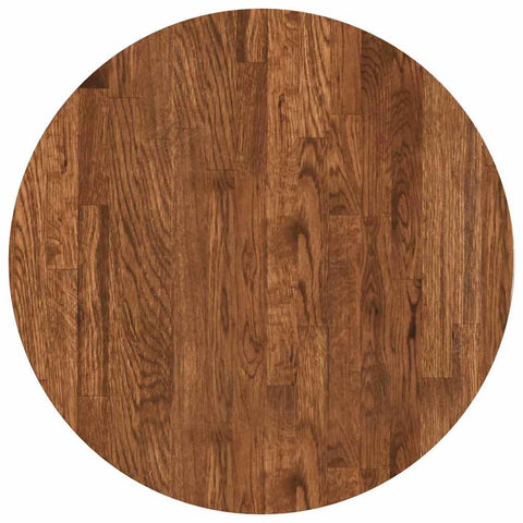 vidaXL Table Top Other Dark brown Ø 50 x 4 cm Solid oak wood