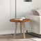 vidaXL Table Top Other Dark brown Ø 60 x 4 cm Solid oak wood