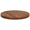 vidaXL Table Top Other Dark brown Ø 60 x 4 cm Solid oak wood