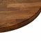 vidaXL Table Top Other Dark brown Ø 70 x 4 cm Solid oak wood