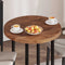 vidaXL Table Top Other Dark brown Ø 70 x 4 cm Solid oak wood