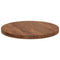 vidaXL Table Top Other Dark brown Ø 70 x 4 cm Solid oak wood