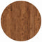 vidaXL Table Top Other Dark brown Ø 70 x 4 cm Solid oak wood