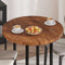 vidaXL Table Top Other Dark brown Ø 80 x 4 cm Solid oak wood